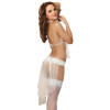 Dreamgirl 9740 Open Cup Bridal Bra And Panty with Veil