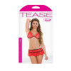 Tatiana Stretch Lace Caged Bra Skirt Set Tease B479