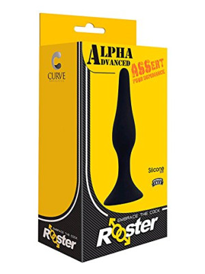 Rooster Alpha Advanced Silicone Butt Plug Black