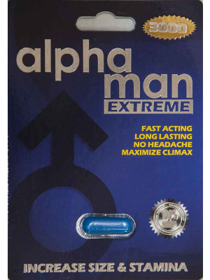 Alpha Man Extreme 3000 Male Sexual Enhancement 7 Days by U & A Nature