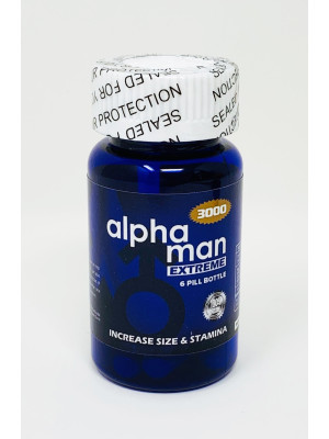 Alpha Man Extreme 3000 Bottle 6 Count Pill Male Sexual Enhancement