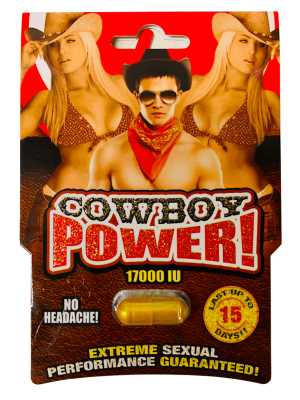 Cowboy Power 17000IU Extreme Sexual Performance Gold Pills one