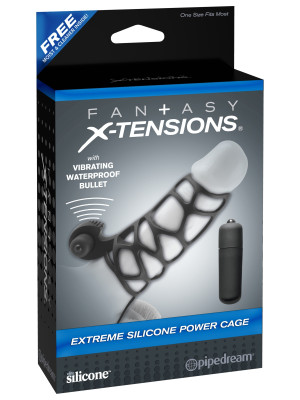 Vibrating Extreme Silicone Power Cage Fantasy X-tensions 