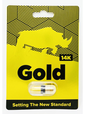 Gold 14K Male Sexual Enhancement Gold Pill Front