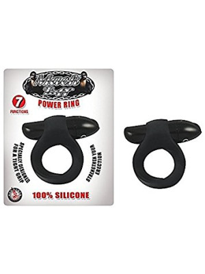 Power Cock Ring Silicone Black Mack Tuff