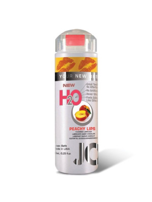 System Jo New H2O Peachy Lips Flavored Lubricant Latex Safe 5.25Oz