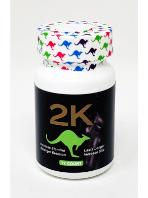 2K Kangaroo Green Male Enhancements 12 Pills Bottle 
