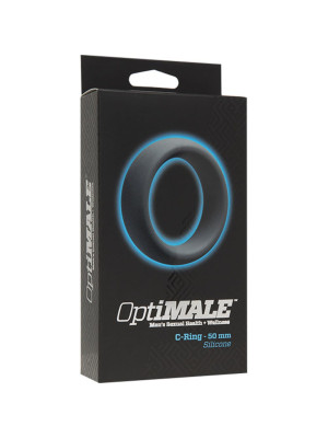 OptiMALE C- Ring 50mm Silicone Black Doc Johnson