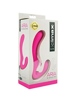 Rechargeable Silicone Massager Aria 6x Vibe Pink Climax