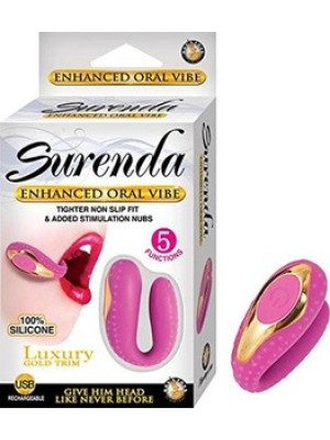 Surenda Enhanced Oral Vibe Silicone Pink Luxury 