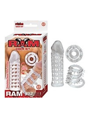 Cock Kit Sleeve Penis and Ring Clear RAM