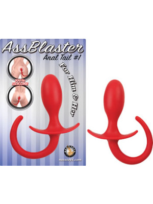 Anal Tail Red Silicone For Him and Her Ass Blaster