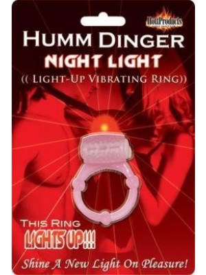 Humm Dinger Night Light Penis Vibrating Pleasure Ring 