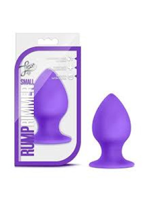 Luxe Rump Rimmer Small Purple Silicone Butt Plug 