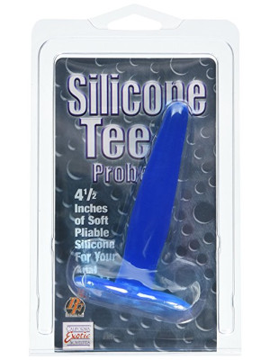 Silicone Tee Probe 4.5 (11.5cm) Blue Color Cal Exotic Novelties