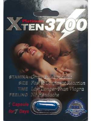 XTEN 3700 Platinum Male Enhancement Capsule Sexual Stimulant 1 Capsule