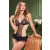  Black Mesh Sexy Crotchless Teddy For Women 1373 By Be Wicked Lingerie