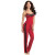 Dreamgirl 9704 Soft Stretch Sleepwear Camisole Top And Pants-Red